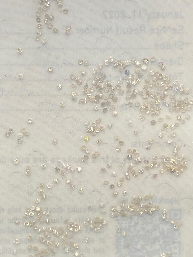 3.0054ct GIA Diamond Melee – 518 Round Single Cuts (Outside D–Z)