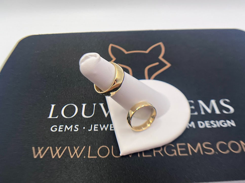 10kt Yellow Gold Dome Band - 2mm or 4mm