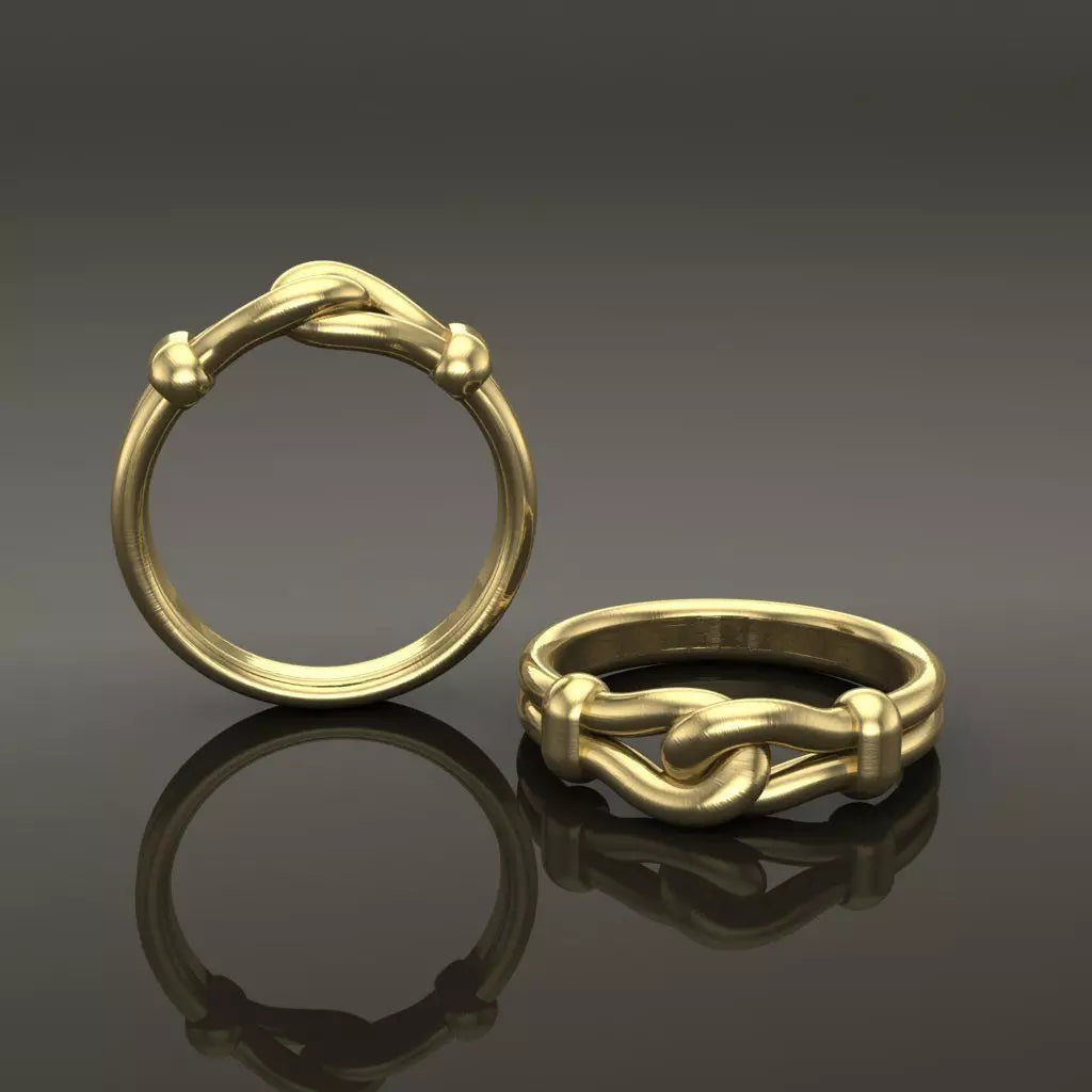 10kt Yellow Gold Premium Love Knot Ring